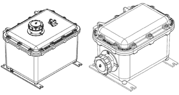Взрывозащищенные встраиваемые разъемы типа РГВ можно устанавливать как в стенку корпуса коробки, так и на крышку.