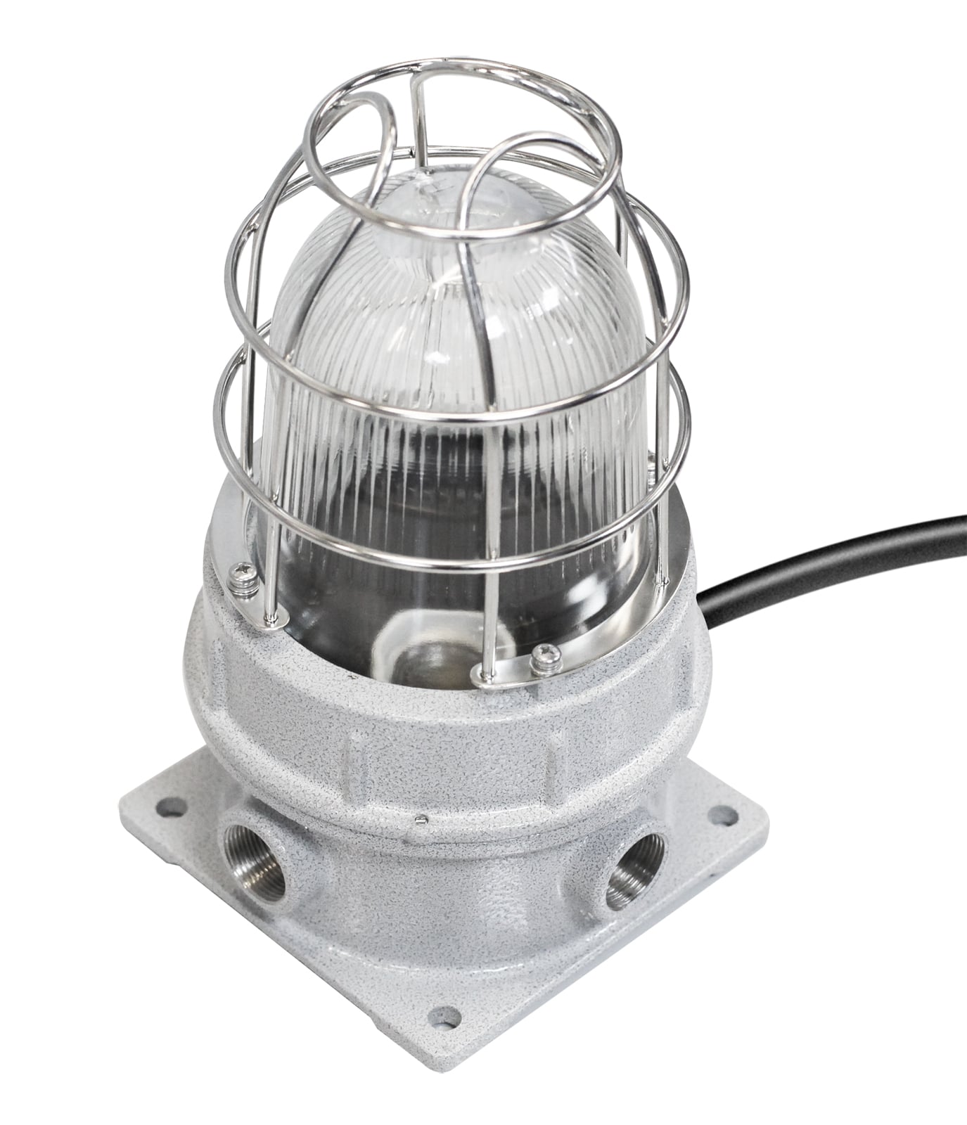 Светильники рудничные СГР01-М… для различных типов ламп с цоколем Е27 в корпусе из малоуглеродистой стали