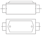 СКВЕ-П– коробка проходная, коррозионностойкий алюминиевый сплв